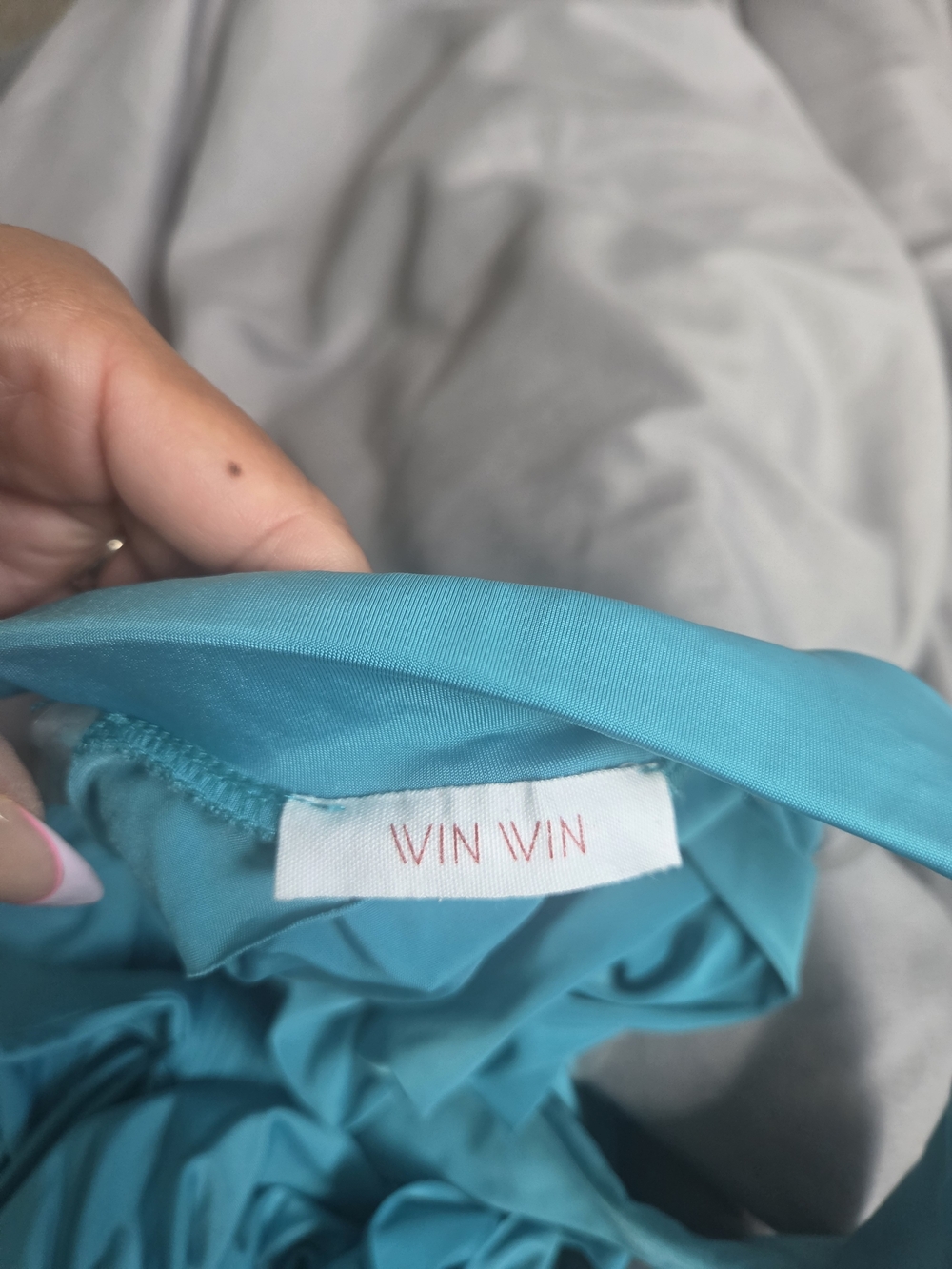 Turquoise Cutout Halter Maxi Dress - Picture 5 of 7